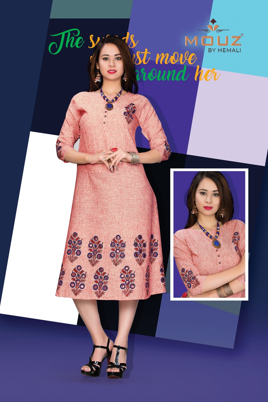 Yoksa By Mouz 01 To 08 Series Stylish Fancy Beautiful Colorful Casual Wear & Ethnic Wear Heavy Rayon Khadi Embroidery Kurtis At Wholesale Price