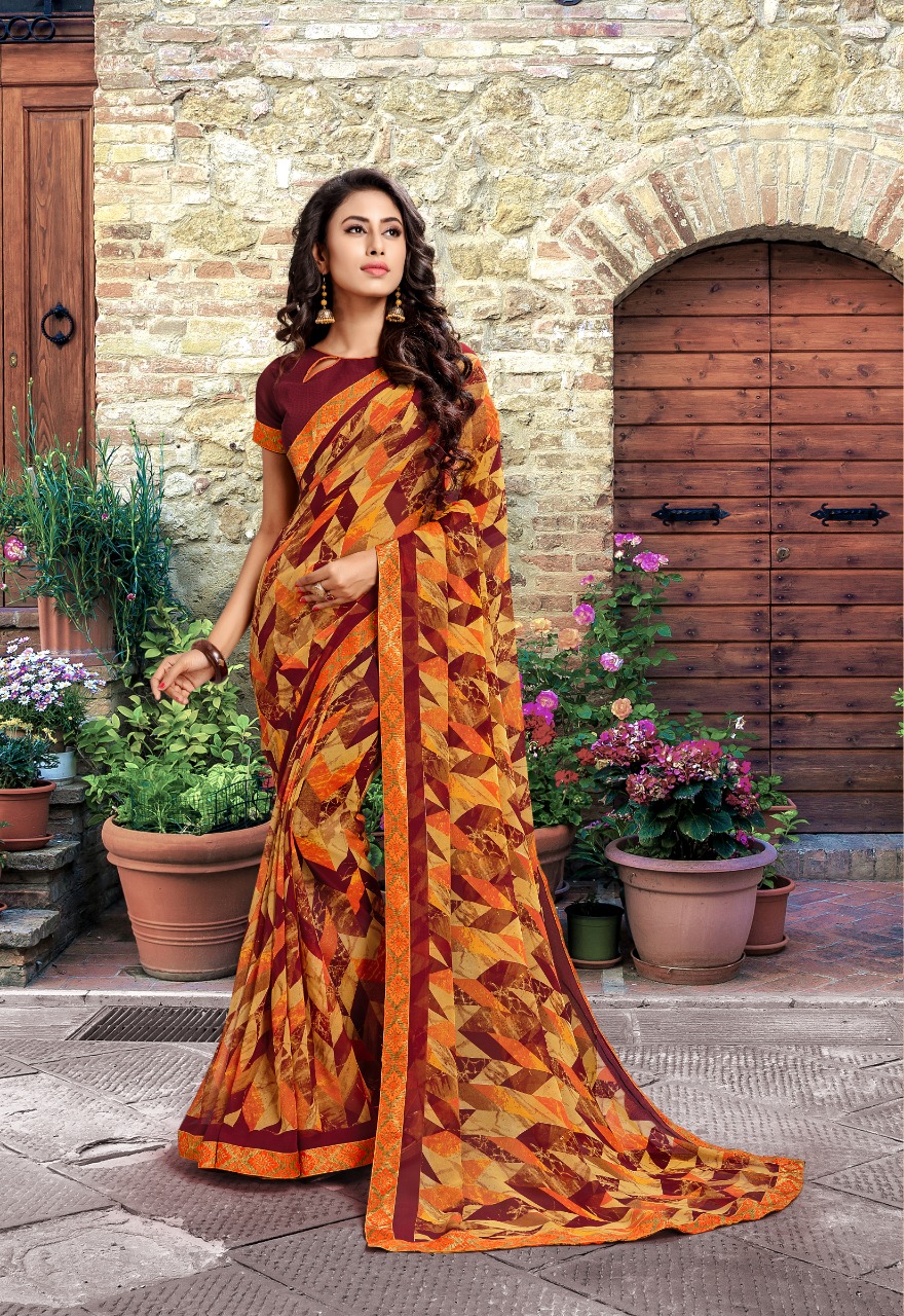 Yuvti Vol-20 By Priya Paridhi 0321 To 0332 Series Indian Traditional Wear Collection Beautiful Stylish Fancy Colorful Party Wear & Occasional Wear Georgette Printed Sarees At Wholesale Price