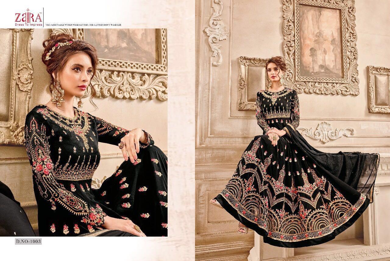 Zaira Hit Designs By Zaira Designer Bridal Wear Anarkali Suits Beautiful Fancy Colorful Party Wear & Occasional Wear Georgette Embroidered Dresses At Wholesale Price