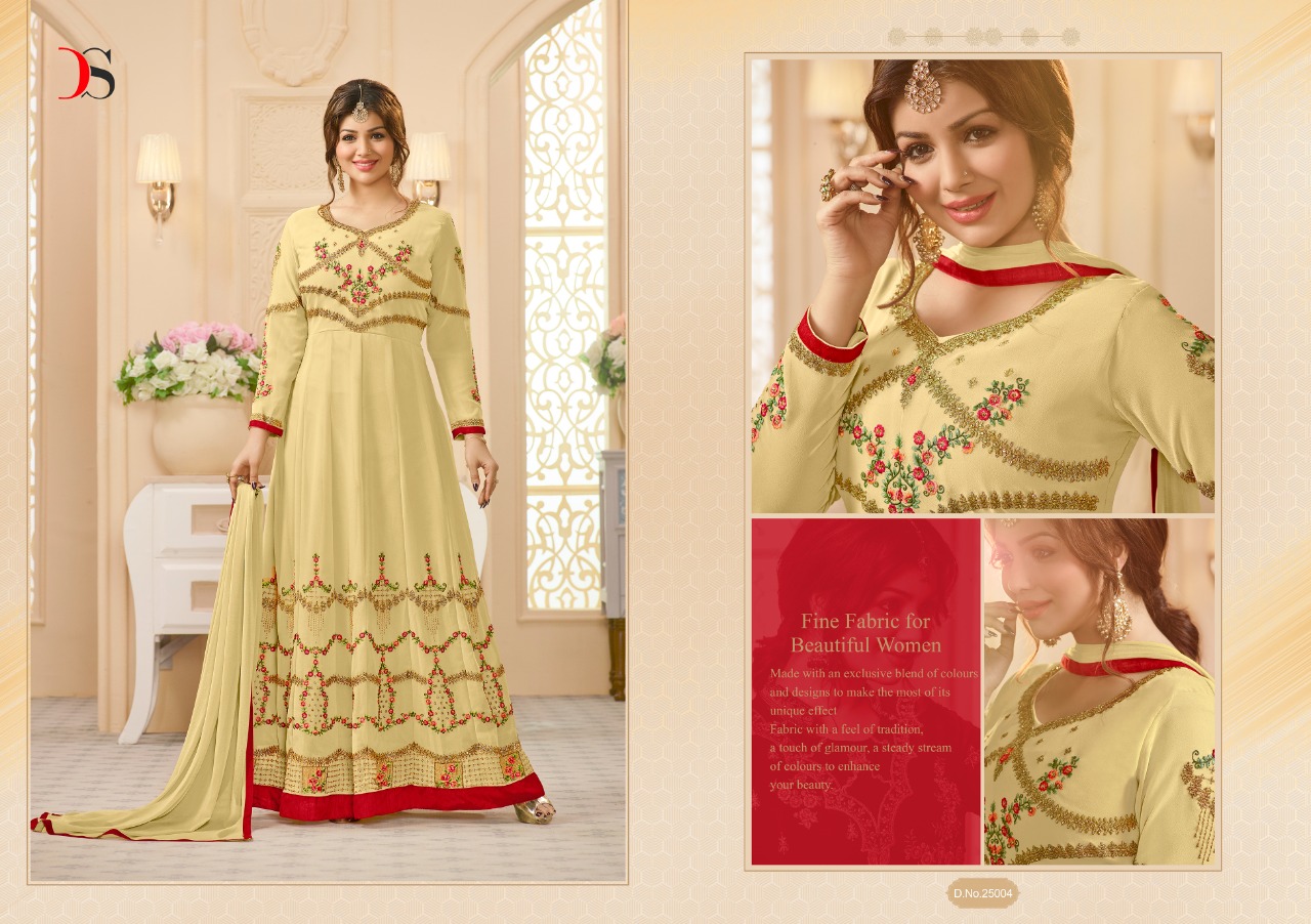 Zara By Deepsy Suits 25001 To 25006 Series Designer Anarkali Suits Collection Beautiful Stylish Fancy Colorful Party Wear & Occasional Wear Real Georgette Embroidered Dresses At Wholesale Price