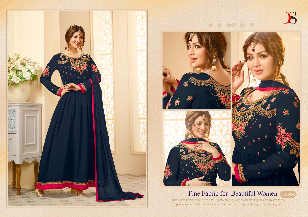 Zara By Deepsy Suits 25001 To 25006 Series Designer Anarkali Suits Collection Beautiful Stylish Fancy Colorful Party Wear & Occasional Wear Real Georgette Embroidered Dresses At Wholesale Price