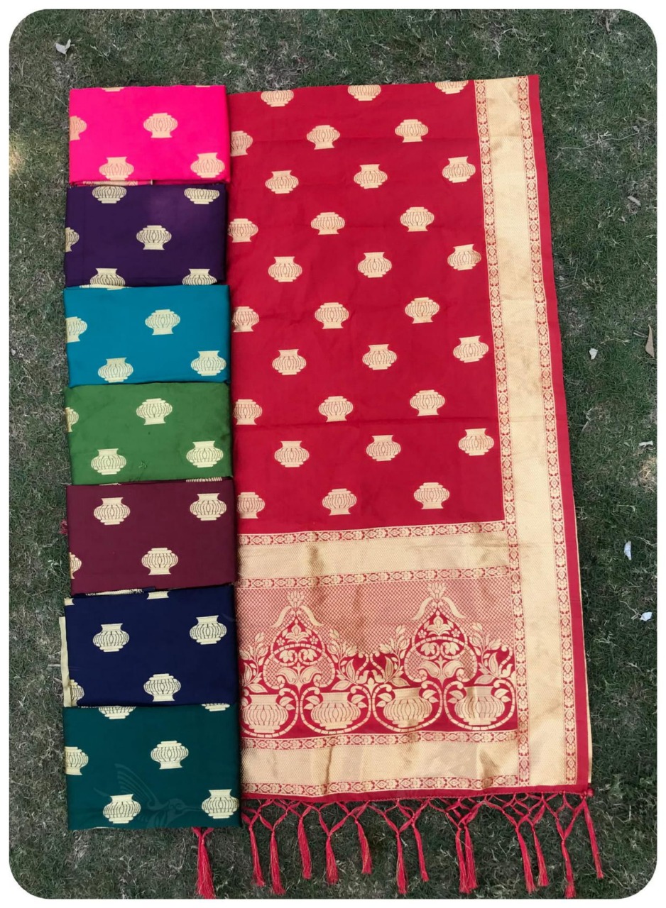 Zarika Vol-6 By Kaamiri 01 To 08 Series Beautiful Colorful Stylish Fancy Casual Wear & Ethnic Wear & Ready To Wear Bamboo Silk Dupatta At Wholesale Price