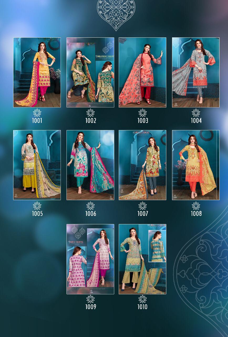 Zeenat By Pushti 1001 To 1010 Series Indian Traditional Wear Collection Beautiful Stylish Fancy Colorful Party Wear & Occasional Wear Cotton Printed Dress At Wholesale Price