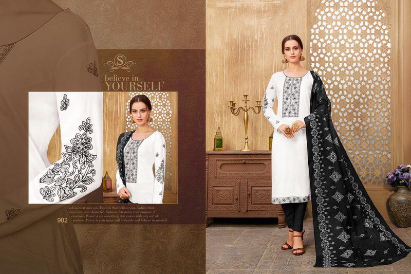 Zemira By Samaira Fashion 900 To 905 Series Beautiful Suits Colorful Stylish Fancy Colorful Casual Wear & Ethnic Wear Pure Cotton Jam Silk With Work Dresses At Wholesale Price