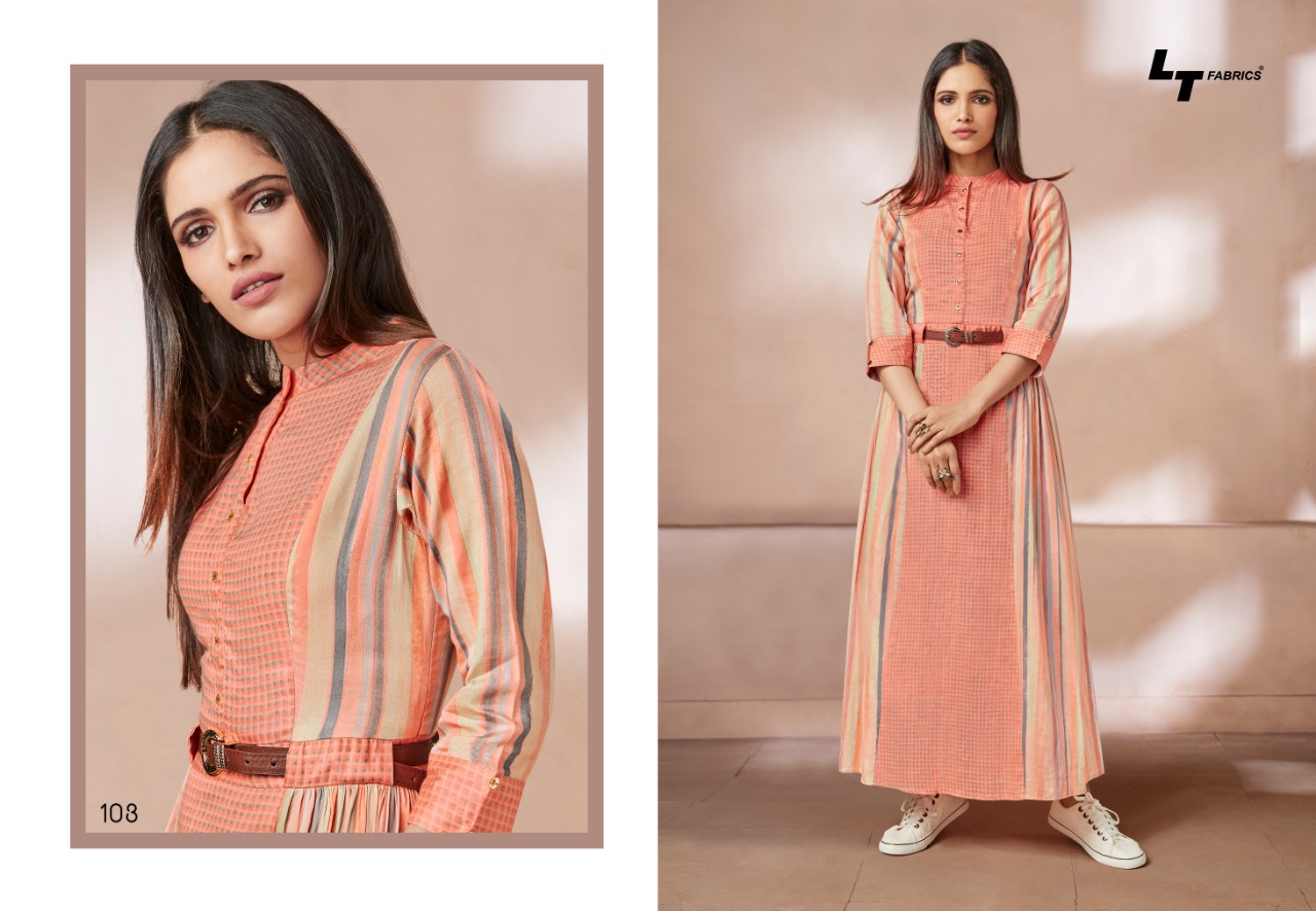 Sale Zween By Lt Fabrics 101 To 108 Series Beautiful Colorful Stylish Fancy Casual Wear & Ethnic Wear & Ready To Wear Heavy Rayon Printed Kurtis At Wholesale Price