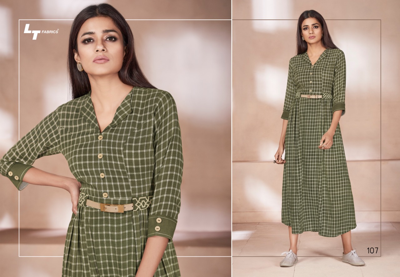 Sale Zween By Lt Fabrics 101 To 108 Series Beautiful Colorful Stylish Fancy Casual Wear & Ethnic Wear & Ready To Wear Heavy Rayon Printed Kurtis At Wholesale Price